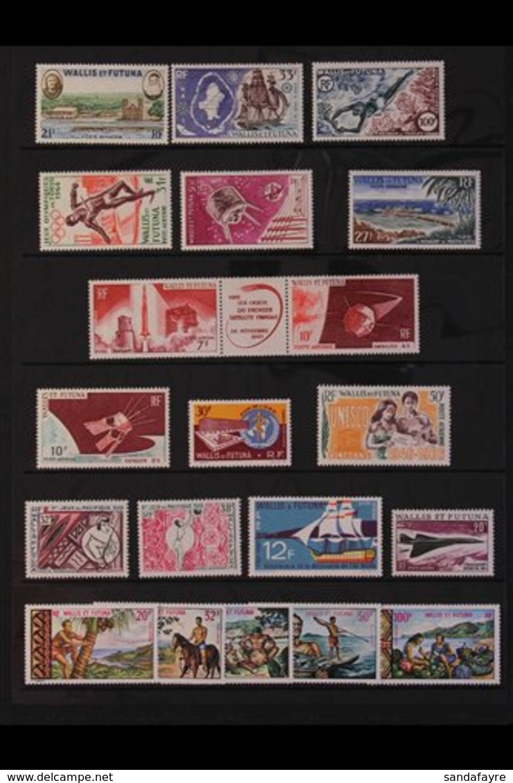 WALLIS & FUTUNA 1955-86 NHM AIR POST "POST AERIENNE" COLLECTION. An Attractive, ALL DIFFERENT Highly Complete For The Pe - Other & Unclassified