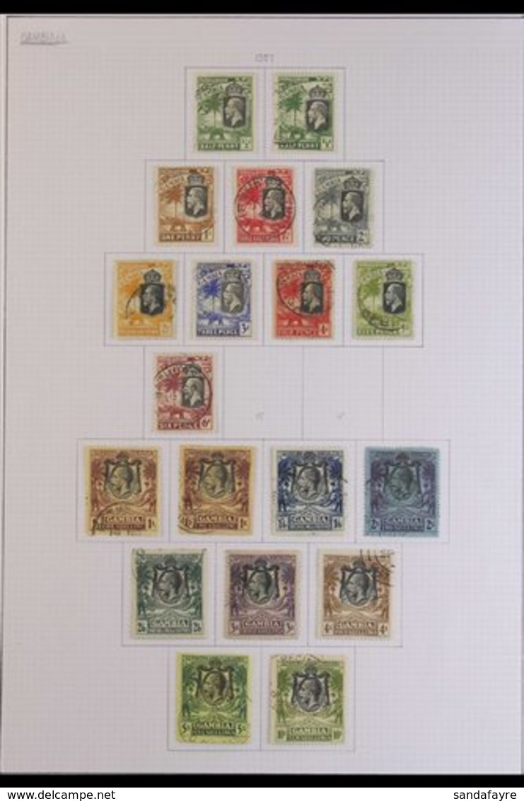 1922-1971 USED COLLECTION WITH MANY SETS An Attractive Collection, Mostly Of Complete Sets That Includes 1922-29 Range W - Gambia (...-1964)