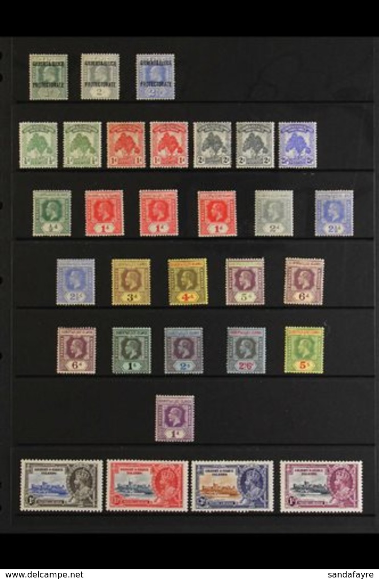 1911-35 OLD TIME MINT COLLECTION Presented On A Stock Page. Includes 1911 Opts To 2d & 2½d, 1911 Pine Set, 1912-24 Set T - Gilbert & Ellice Islands (...-1979)