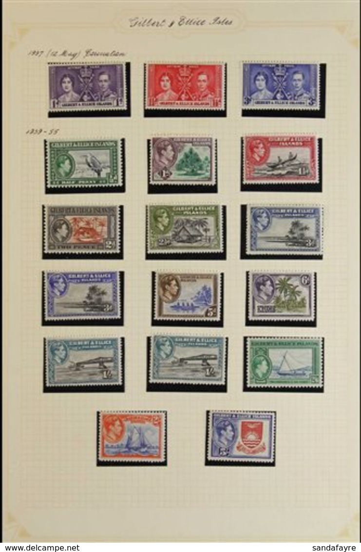 1937-49 MINT KGVI COLLECTION. A Delightful Collection, Complete For A "Basic" Complete Run From Coronation To UPU, SG 40 - Islas Gilbert Y Ellice (...-1979)