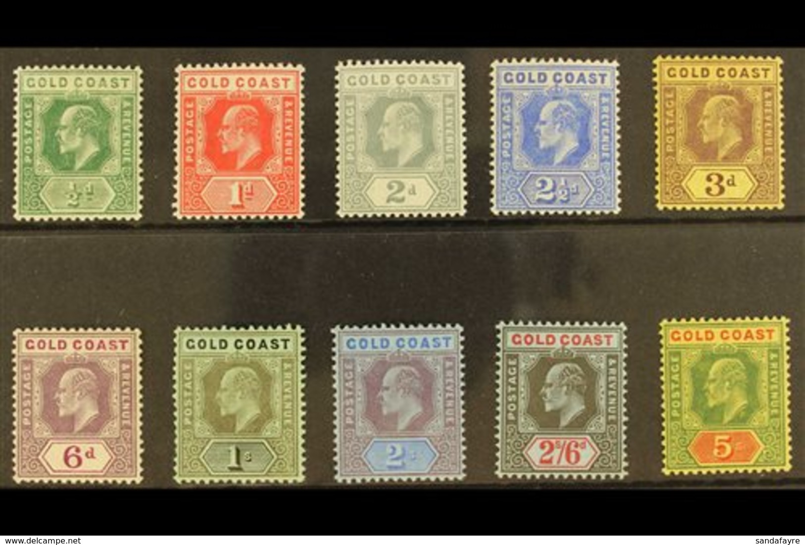 1907-13 King Edward VII Watermark Multi Crown CA Complete Set, SG 59/68, Fine Mint. (10 Stamps) For More Images, Please  - Goudkust (...-1957)