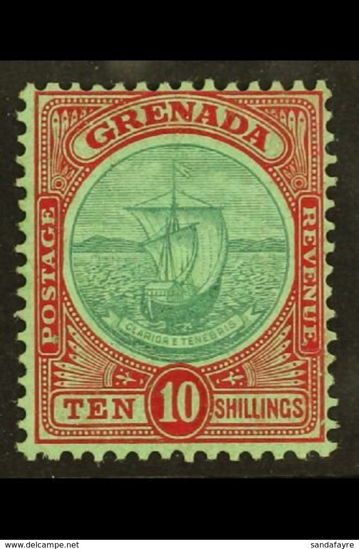 1908 10s Green And Red/green, SG 83, Very Fine Mint. For More Images, Please Visit Http://www.sandafayre.com/itemdetails - Granada (...-1974)