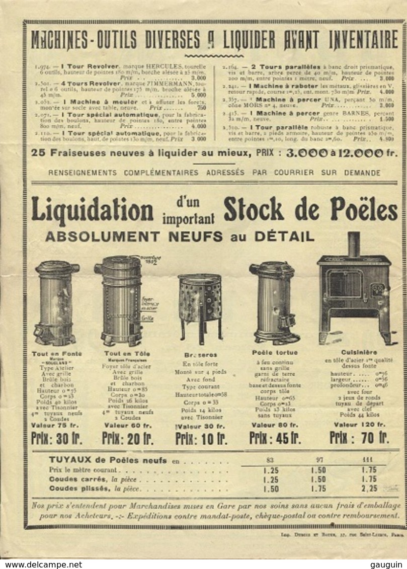 Plaquette Publicitaire & Commerciale - Sté Auxiliaire De Matériels D'Usine- PARIS 19è - Nbreuses Illustrations - Autres & Non Classés