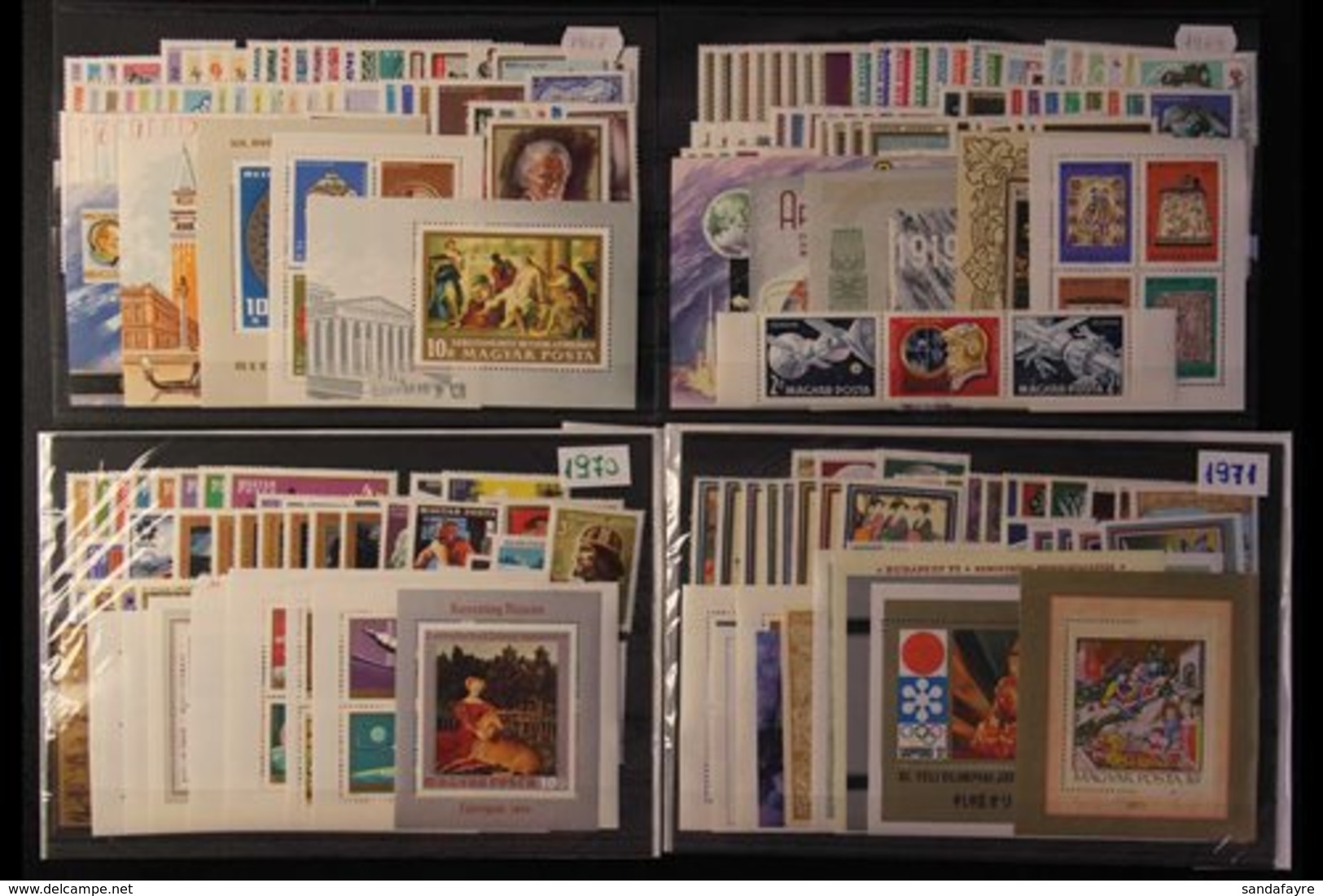 1956-1987 NEVER HINGED MINT COLLECTION On Stock Cards, ALL DIFFERENT Complete Commemorative Sets And Mini-sheets, Seems  - Andere & Zonder Classificatie