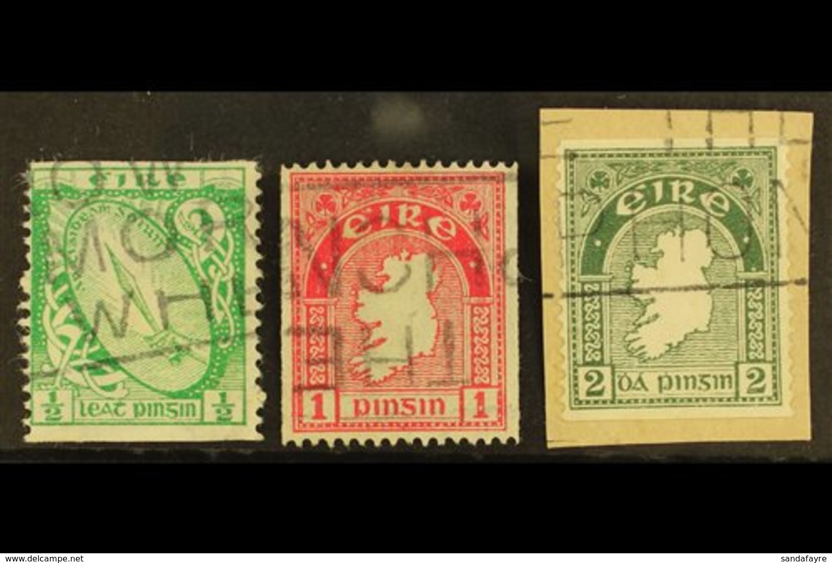 1934 COIL STAMPS ½d, 1d And 2d, SG 71a, 72c, 74a, Fine Slogan Cancels Used. (3) For More Images, Please Visit Http://www - Autres & Non Classés