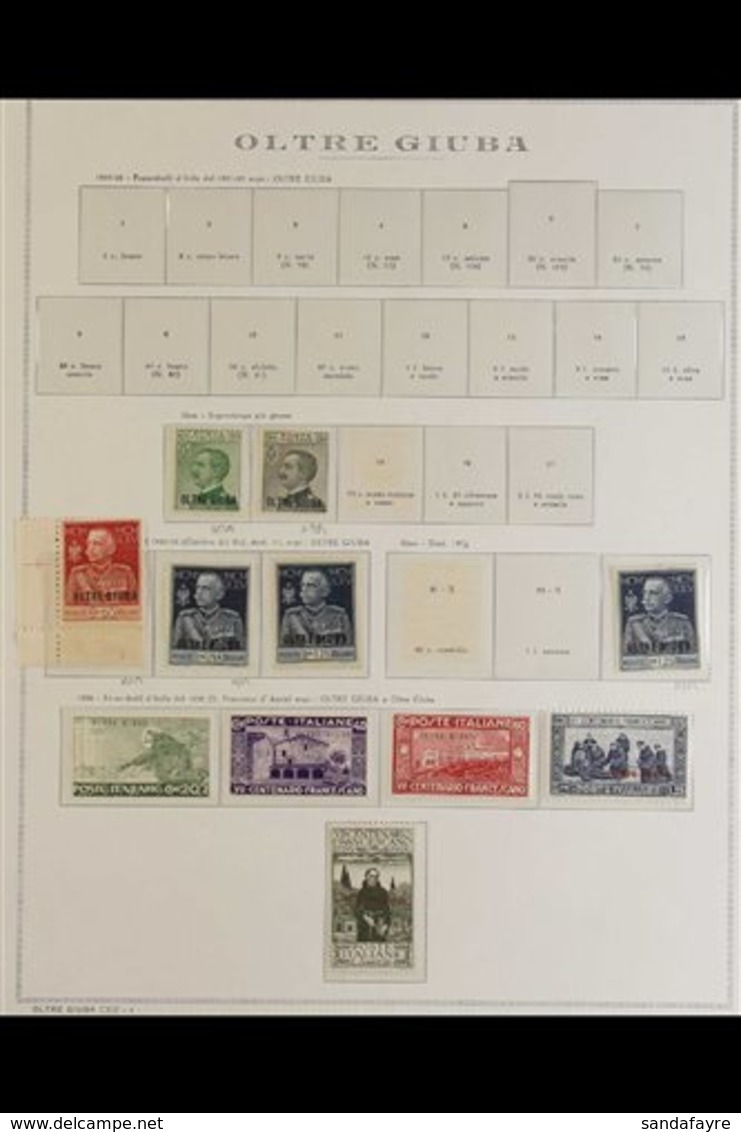 JUBALAND (OLTRE GIUBA) 1925-1926 VERY FINE MINT COLLECTION On Hingeless Pages, All Different, Some Stamps Are Never Hing - Andere & Zonder Classificatie