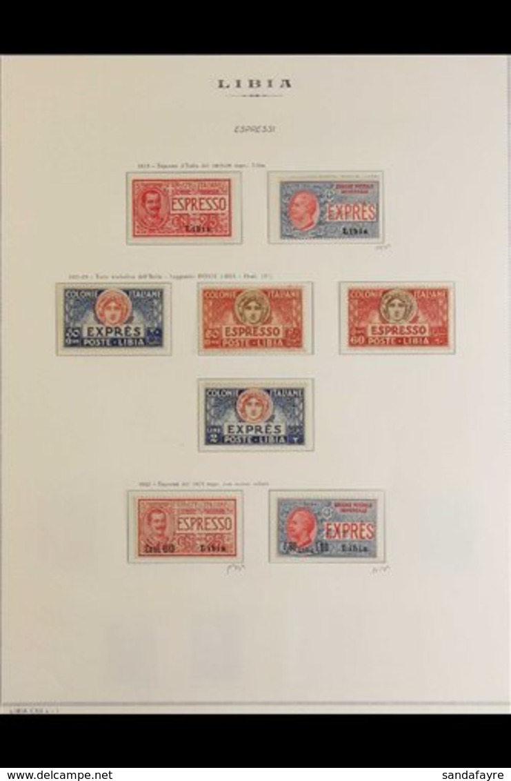 LIBYA 1915-1941 VERY FINE MINT COLLECTION On Hingeless Pages, All Different, Includes 1915-16 Red Cross Set, 1916 20c On - Other & Unclassified