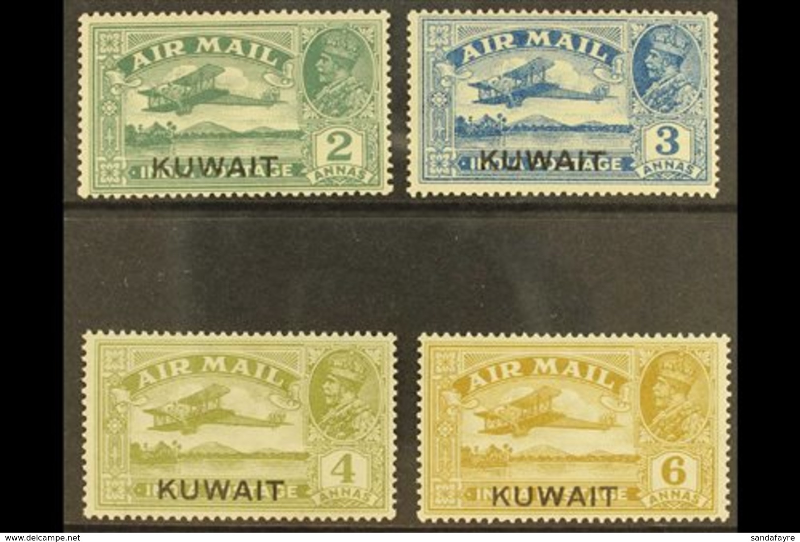 1933-34 Air Set, SG 31/34, Fine Mint. (4) For More Images, Please Visit Http://www.sandafayre.com/itemdetails.aspx?s=602 - Koweït