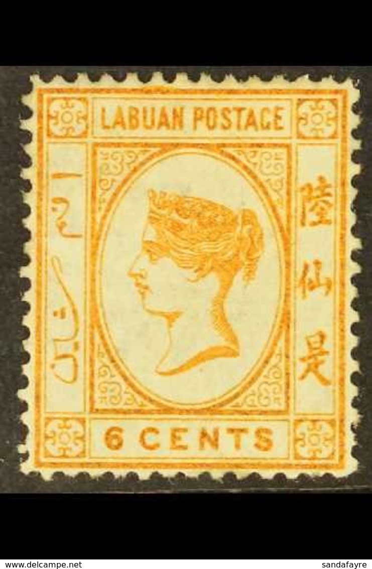 1880-82 6c. Orange-brown, SG 6, Fine Mint. For More Images, Please Visit Http://www.sandafayre.com/itemdetails.aspx?s=63 - Noord Borneo (...-1963)