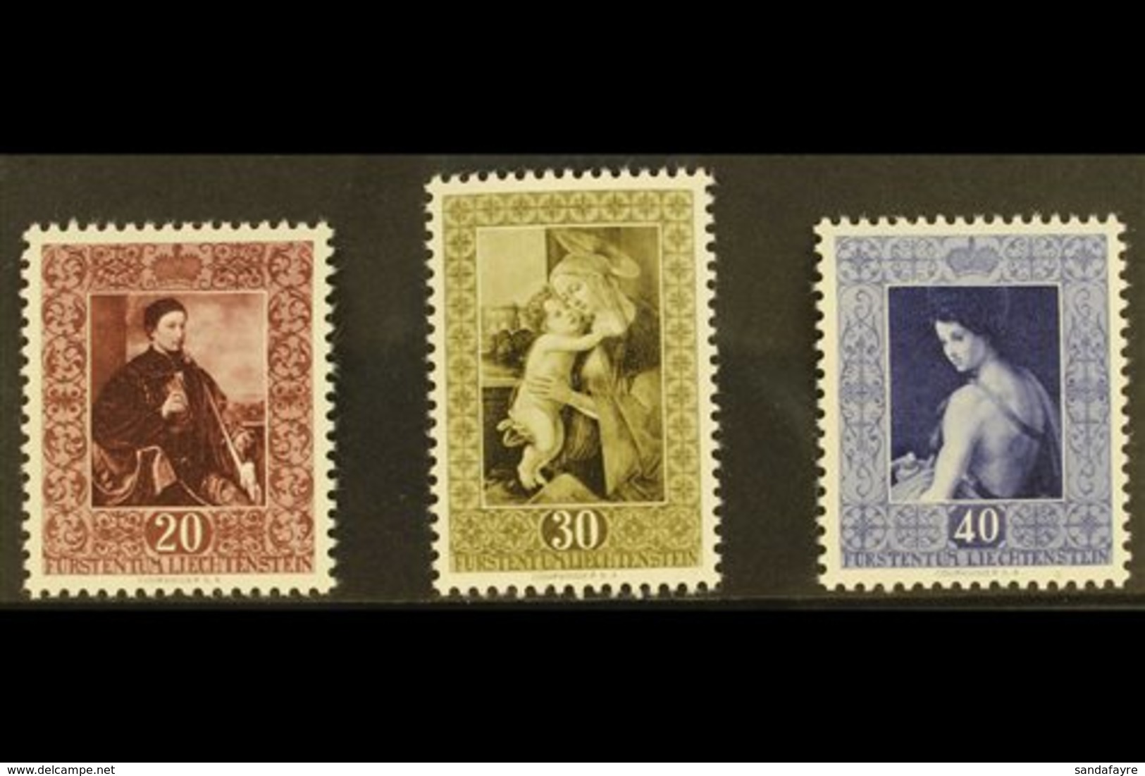 1952 Paintings Set, Mi 306/308, SG 305/07, Never Hinged Mint 93 Stamps) For More Images, Please Visit Http://www.sandafa - Other & Unclassified