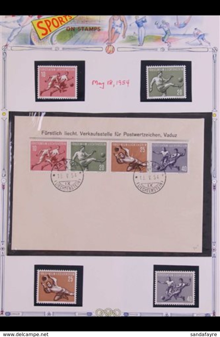 SPORT TOPICAL COLLECTION 1954-1998 Very Fine Collection Of Chiefly Never Hinged Mint Sets And First Day Covers (plus A F - Autres & Non Classés