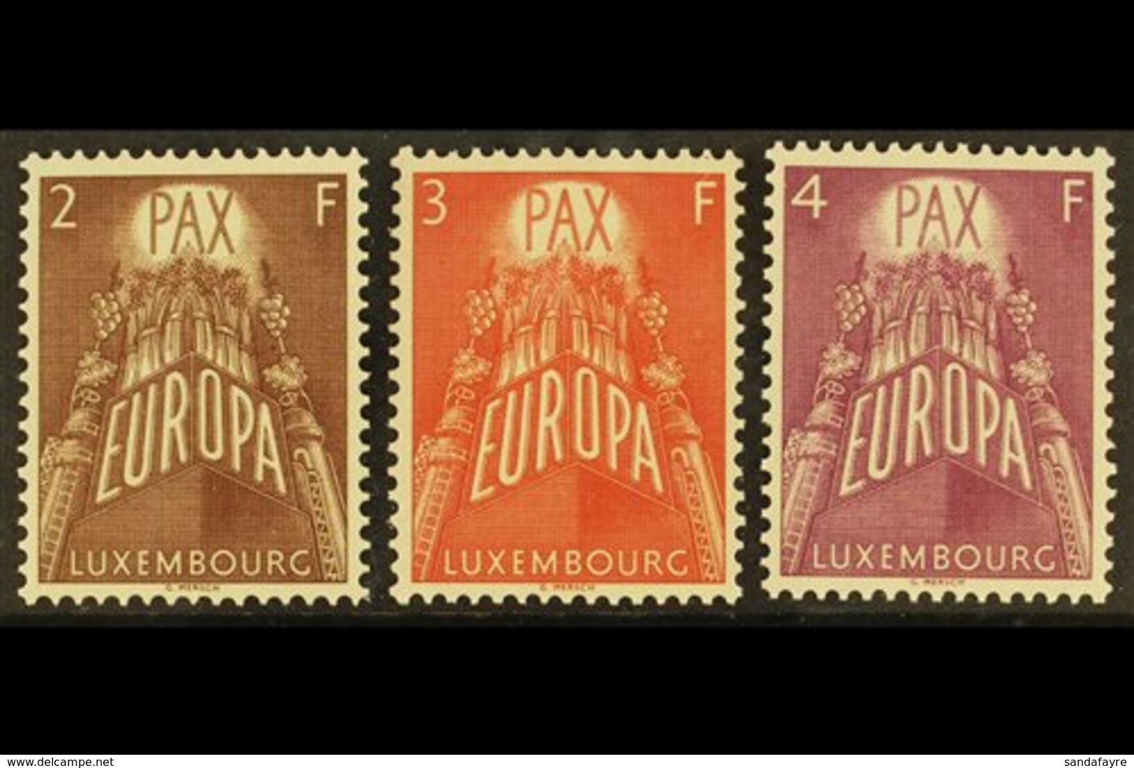 1957 Europa Set, Mi 572/74, SG 626/28, Never Hinged Mint (3 Stamps) For More Images, Please Visit Http://www.sandafayre. - Other & Unclassified