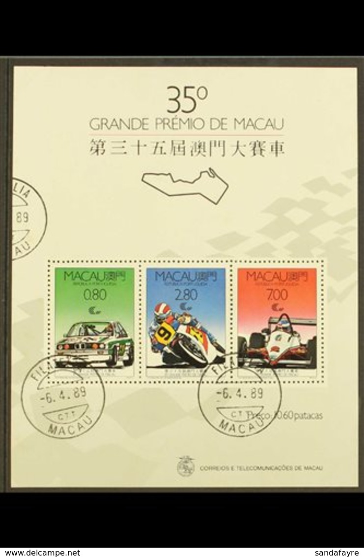 1988 Grand Prix Miniature Sheet, SG MS 684, Very Fine Cds Used (1 M/s) For More Images, Please Visit Http://www.sandafay - Other & Unclassified