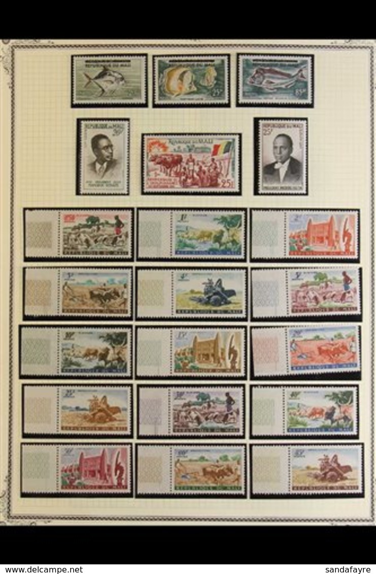 1959-1985. THE "ALPHONSE" NHM POSTAL ISSUES COLLECTION. An Attractive, ALL DIFFERENT Collection (Ex Alphonse Collection) - Mali (1959-...)