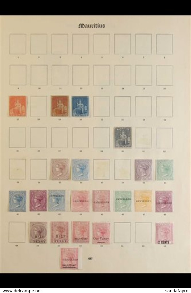 1858-1904 VALUABLE MINT COLLECTION. An Attractive Mint Collection Presented On A Series Of Printed "Imperial" Album Page - Mauritius (...-1967)