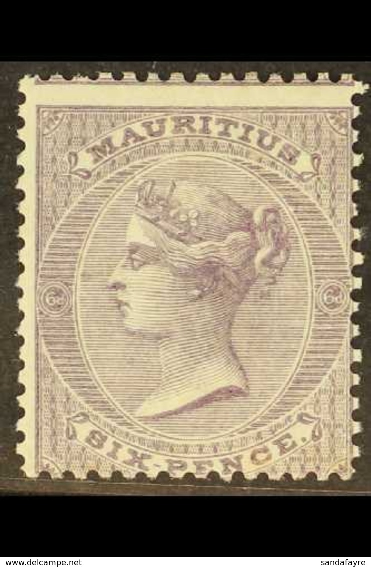 1863 6d Dull Violet, Wmk CC, SG 63, Fine Mint, Centered Low. Scarce Stamp. For More Images, Please Visit Http://www.sand - Maurice (...-1967)