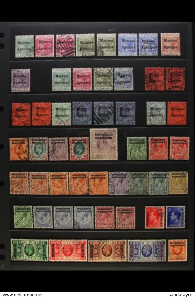 1898-1955 USED COLLECTION Presented On A Set Of Stock Pages. Includes Gibraltar Opt'd 1898-1900 To 50c, 1899 To 25c, KEV - Andere & Zonder Classificatie