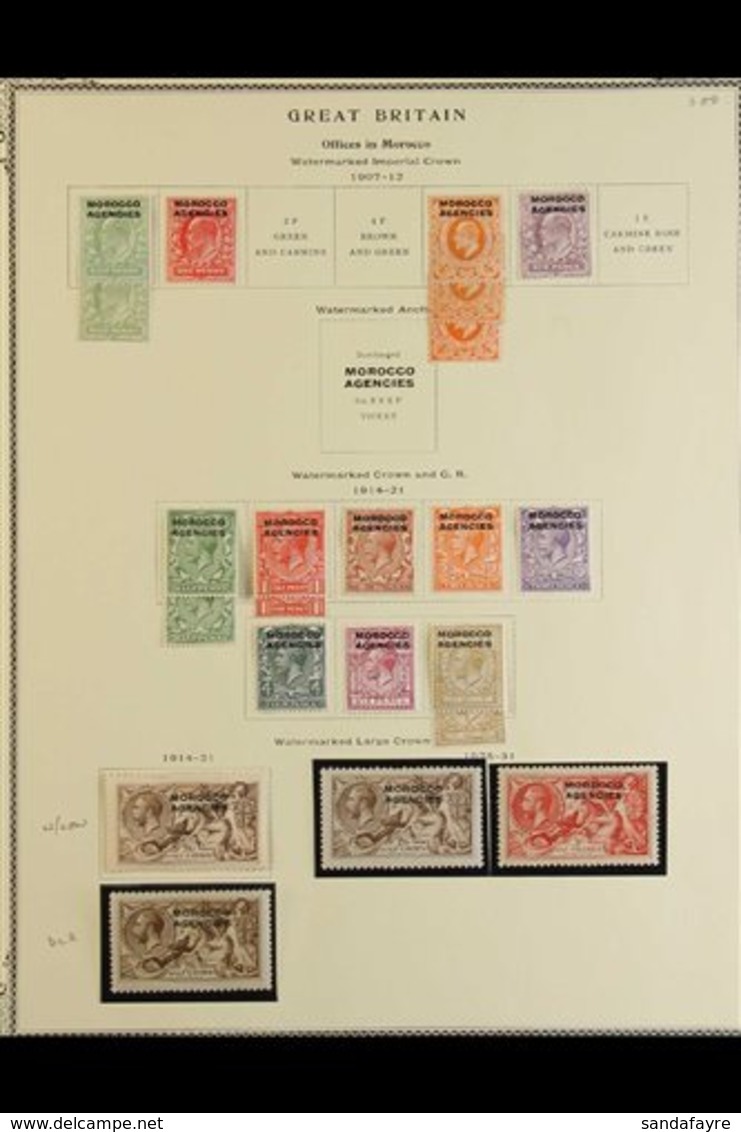 BRITISH CURRENCY 1907-56 MINT COLLECTION On Four Album Pages Includes Such Things As The 1914-31 Complete Set With Examp - Andere & Zonder Classificatie