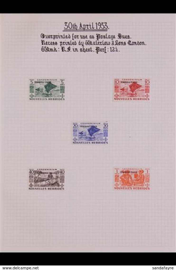 FRENCH: 1938-64 STUDY COLLECTION Written Up On Pages, With Mint And Used Stamps And Many Covers, Note 1938 5c To 30c On  - Autres & Non Classés