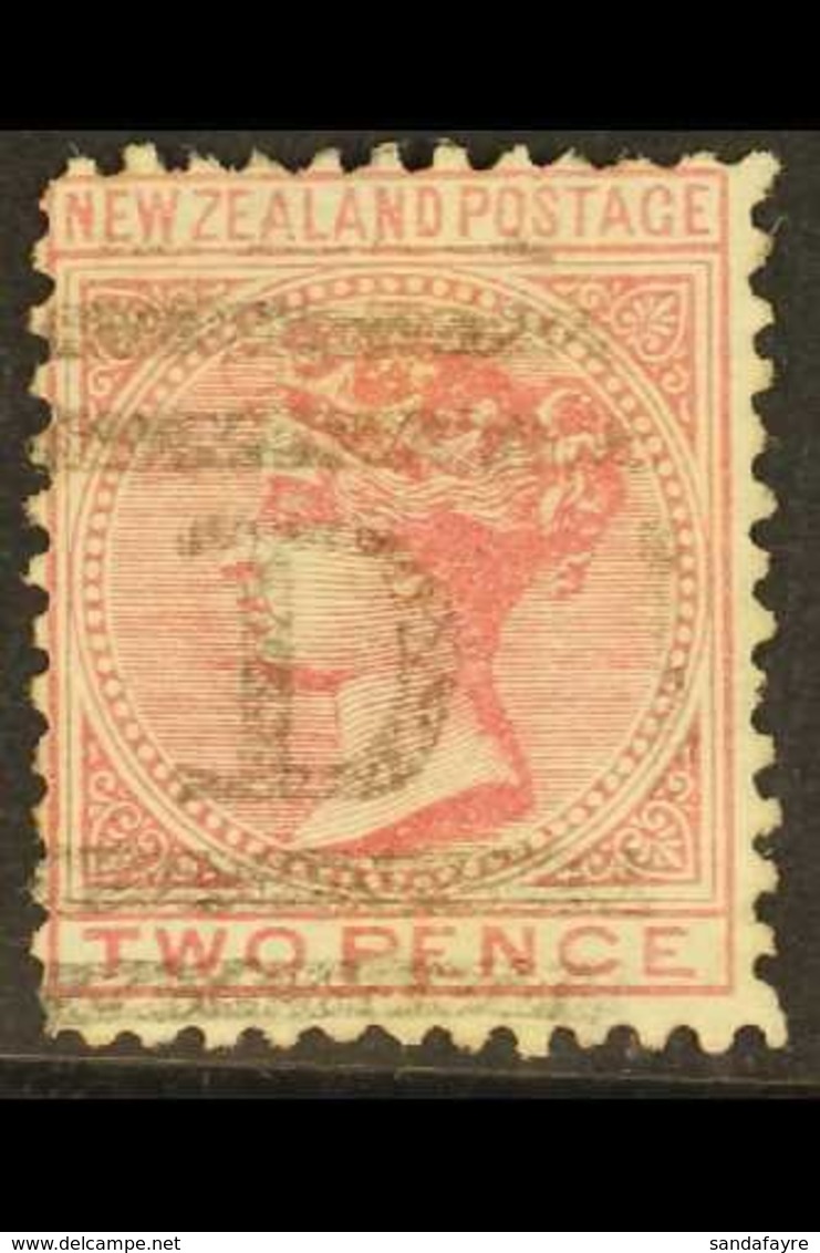 1874 2d Rose, Perf Nearly 12 On White Paper, SG 158, Very Fine Used With Barred "D" Cancel. For More Images, Please Visi - Autres & Non Classés