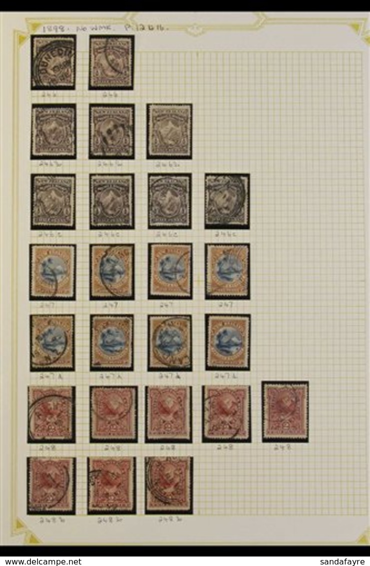 1898 - 1909 SPECIALISED "PICTORIALS" COLLECTION Well Written Up Used Collection Showing The Various Watermarks, Perfs An - Andere & Zonder Classificatie