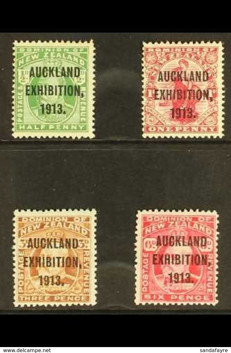 1913  Auckland Exhibition Set Complete, SG 412/5, Very Fine And Fresh Mint. (4 Stamps) For More Images, Please Visit Htt - Andere & Zonder Classificatie
