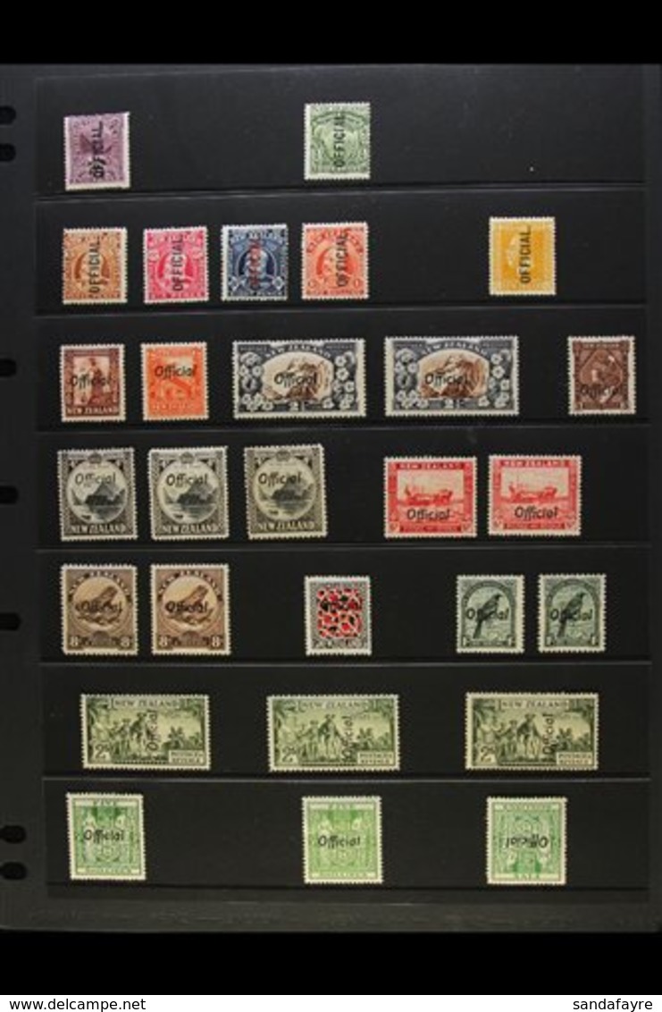 OFFICIALS 1907-36 All Different Fine Mint Selection Which Includes 1907-11 2d Bright Purple, 1908-09 ½d, 1910-16 Set Of  - Autres & Non Classés