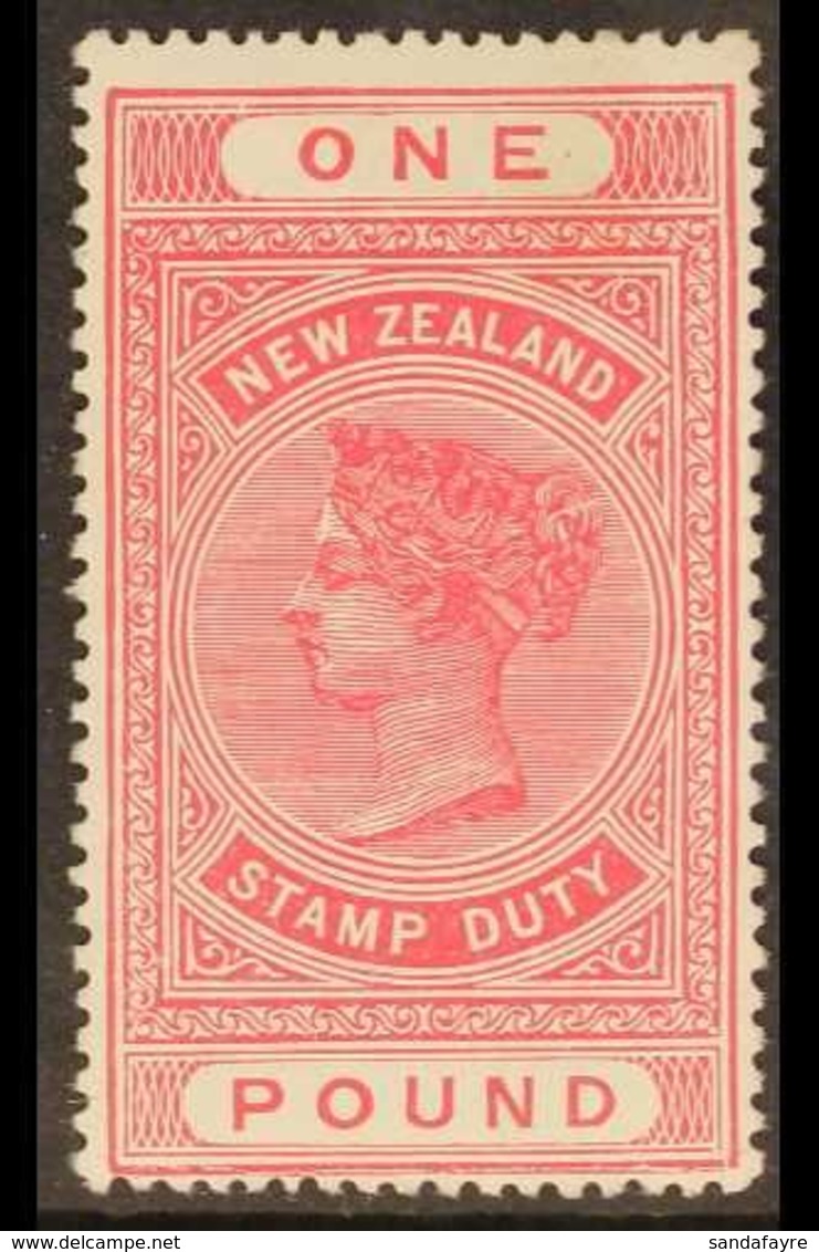 POSTAL FISCAL 1913-1921 £1 Rose Carmine P14½ X P14 Comb, SG F123, Very Fine Mint For More Images, Please Visit Http://ww - Other & Unclassified