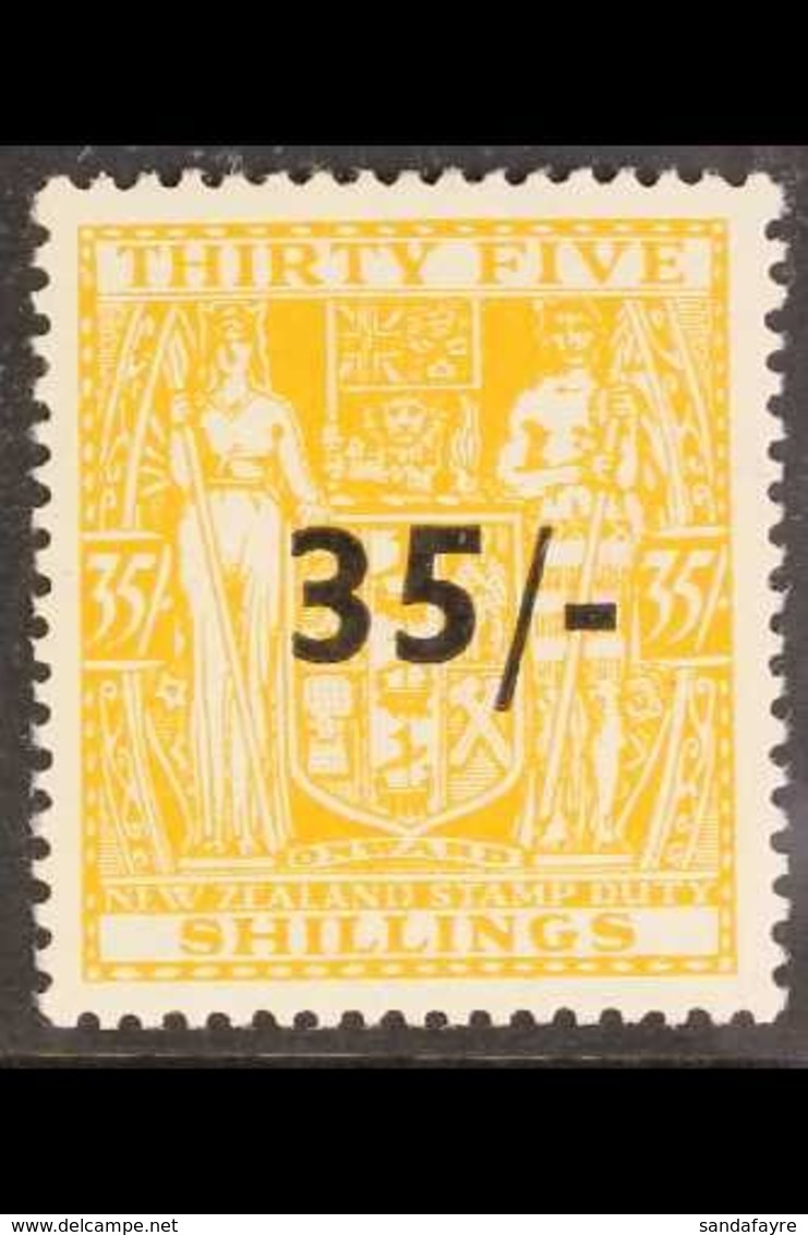 POSTAL FISCAL 1939 35/- On 35s Orange Yellow, SG F186, Very Fine Mint For More Images, Please Visit Http://www.sandafayr - Autres & Non Classés