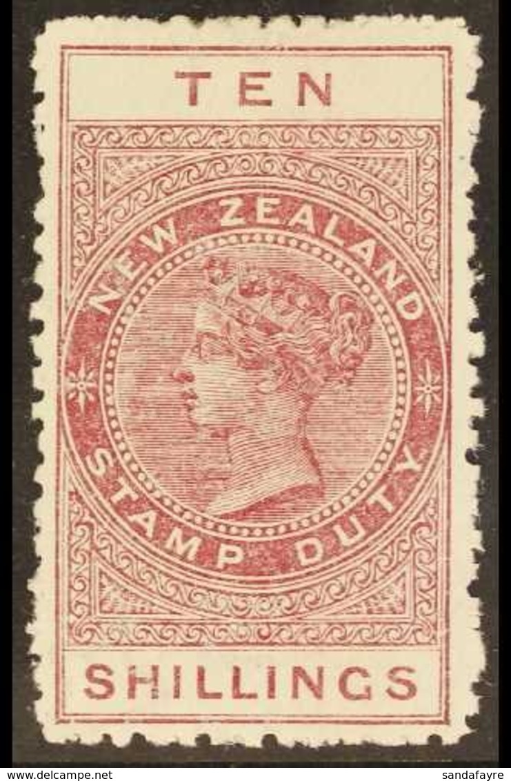 POSTAL FISCAL 1903 10s Maroon, Unsurfaced Cowan Paper, P11, SG F75a, Fine Mint For More Images, Please Visit Http://www. - Autres & Non Classés