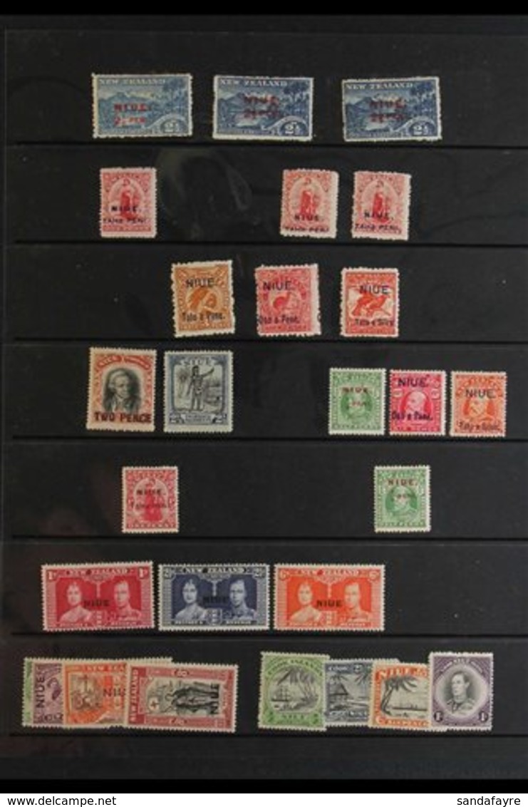 1902-1978 INTERESTING MINT / NHM COLLECTION A Most Useful, Chiefly All Different Collection With Perforation Interest, M - Niue