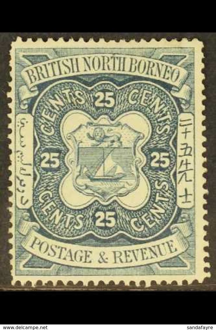 1888-92 25c. Indigo, SG 45, Fine Mint. For More Images, Please Visit Http://www.sandafayre.com/itemdetails.aspx?s=630781 - Bornéo Du Nord (...-1963)