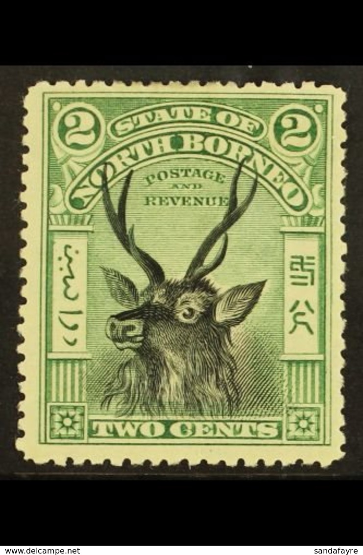 1897-1902 2c Black & Green, SG 95, Fine Mint For More Images, Please Visit Http://www.sandafayre.com/itemdetails.aspx?s= - Borneo Septentrional (...-1963)