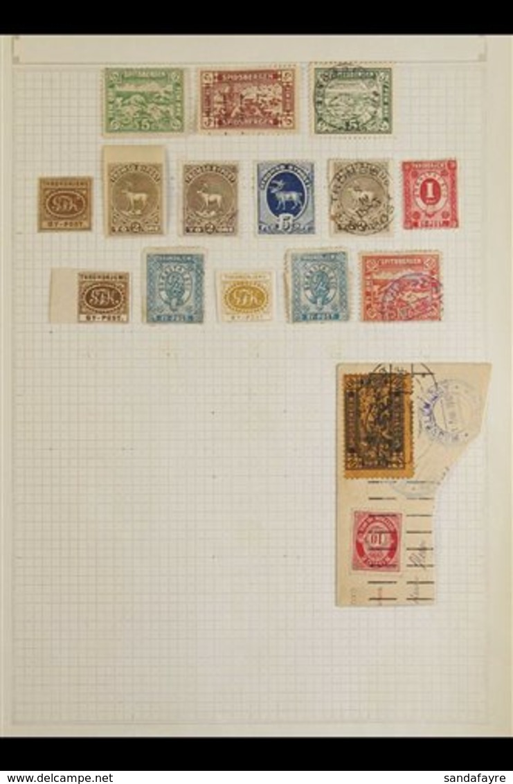 LOCAL POST STAMPS Original And Unpicked Mint And Used Collection On Album Pages. Includes Aalesund, Arendal, Christiansu - Other & Unclassified