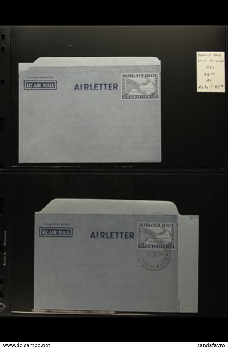 1953-1983 AEROGRAMMES COLLECTION A Very Fine COMPLETE RUN (H&G FG1 To FG13) Both Unused And Used For Each Type. Lovely!  - Papúa Nueva Guinea