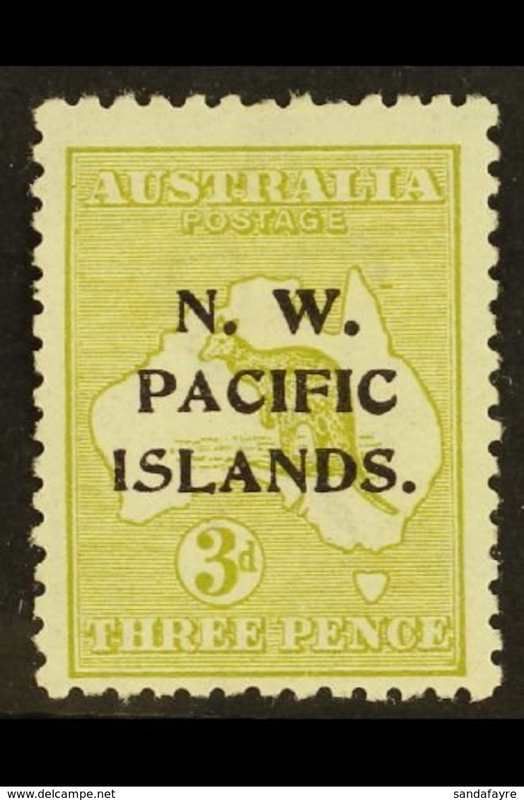 1915 - 16 3d Greenish Olive, Die I, SG 76c, Very Fine And Fresh Mint. Scarce Stamp. For More Images, Please Visit Http:/ - Papua-Neuguinea