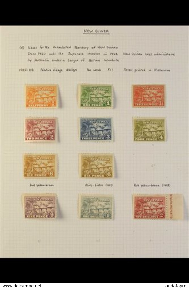 1925-1939 ATTRACTIVE COLLECTION An All Different Mint And Used Collection On Album Pages, Mint Unless Otherwise Stated,  - Papoea-Nieuw-Guinea