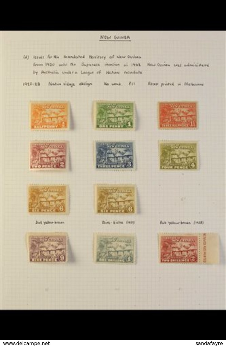 1925-1939 ATTRACTIVE COLLECTION An All Different Mint And Used Collection On Album Pages, Mint Unless Otherwise Stated,  - Papua New Guinea