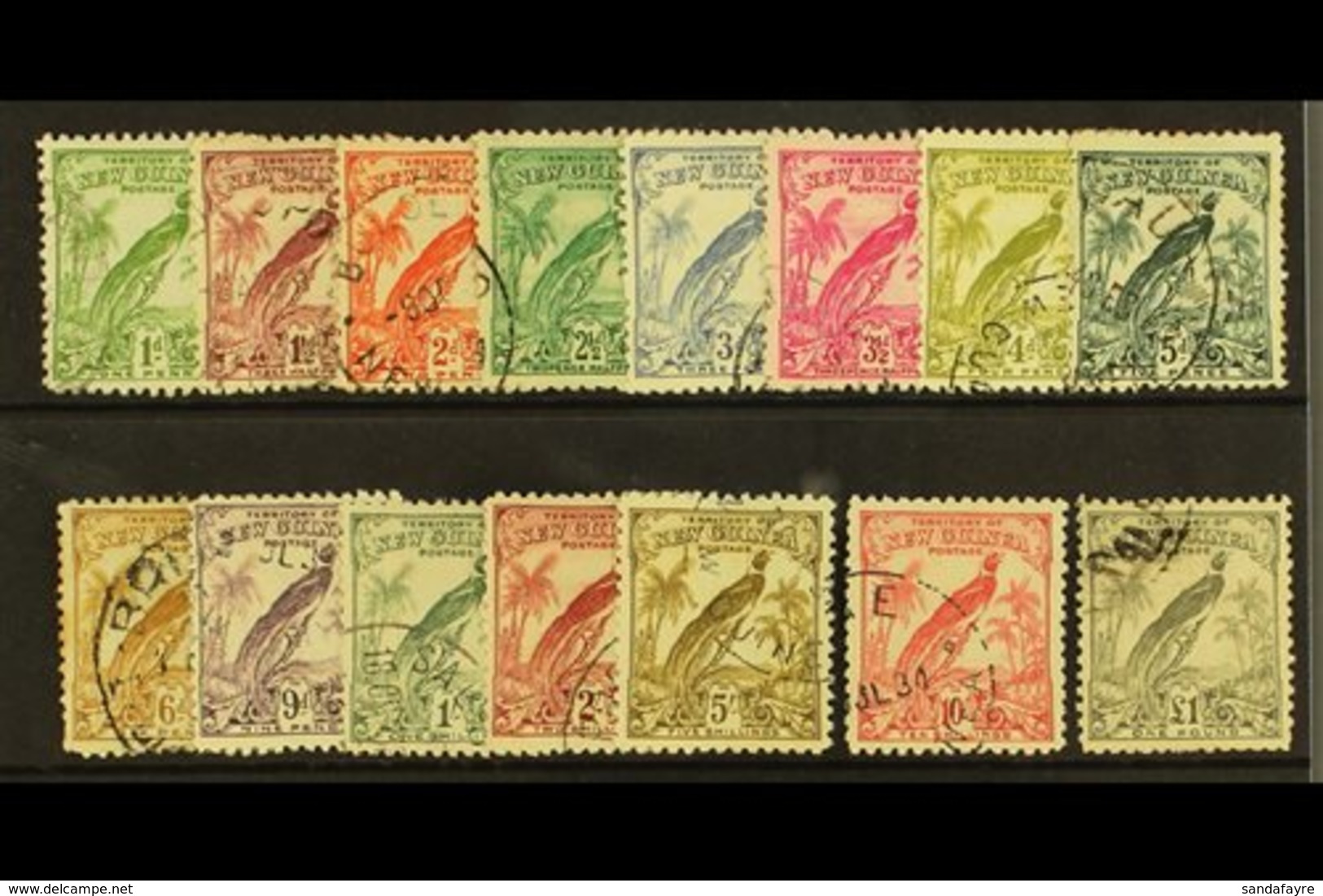 1932 10th Anniv Set (without Dates),  SG 177/89,  Fine And Fresh Used. (15 Stamps) For More Images, Please Visit Http:// - Papoea-Nieuw-Guinea