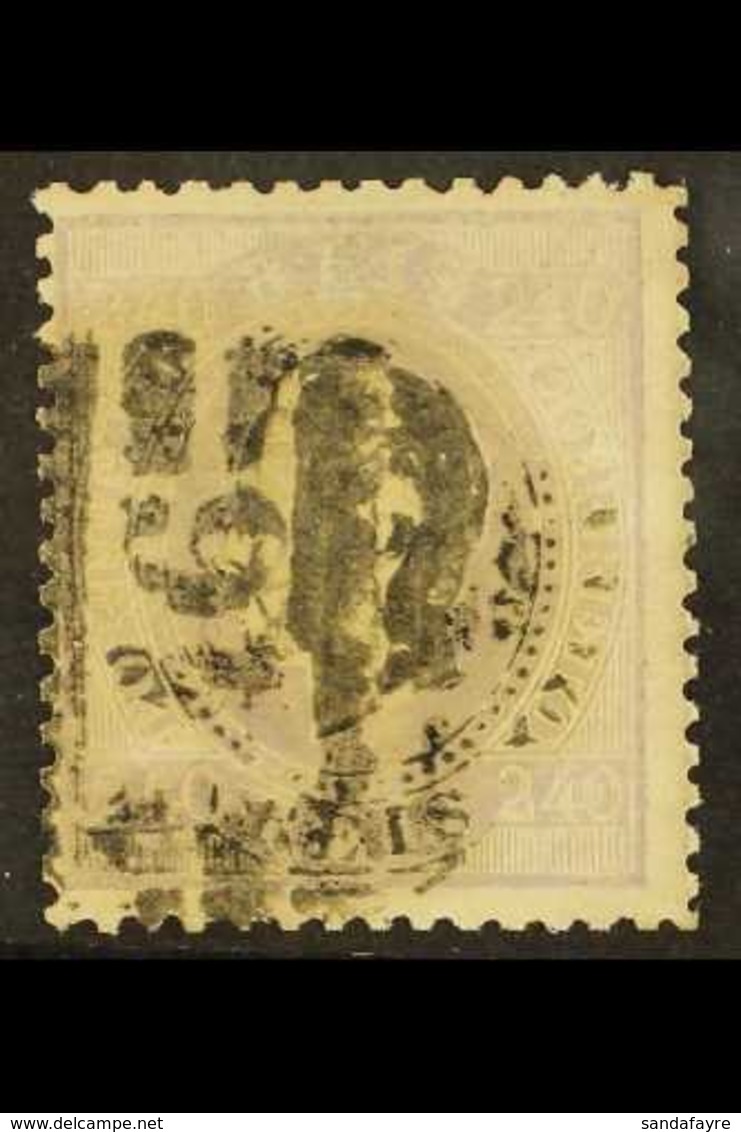 1870 240r Lilac, Straight Label, Perf.12½, Mi 44xB, Good Used, Cat.1500 Euros. For More Images, Please Visit Http://www. - Otros & Sin Clasificación