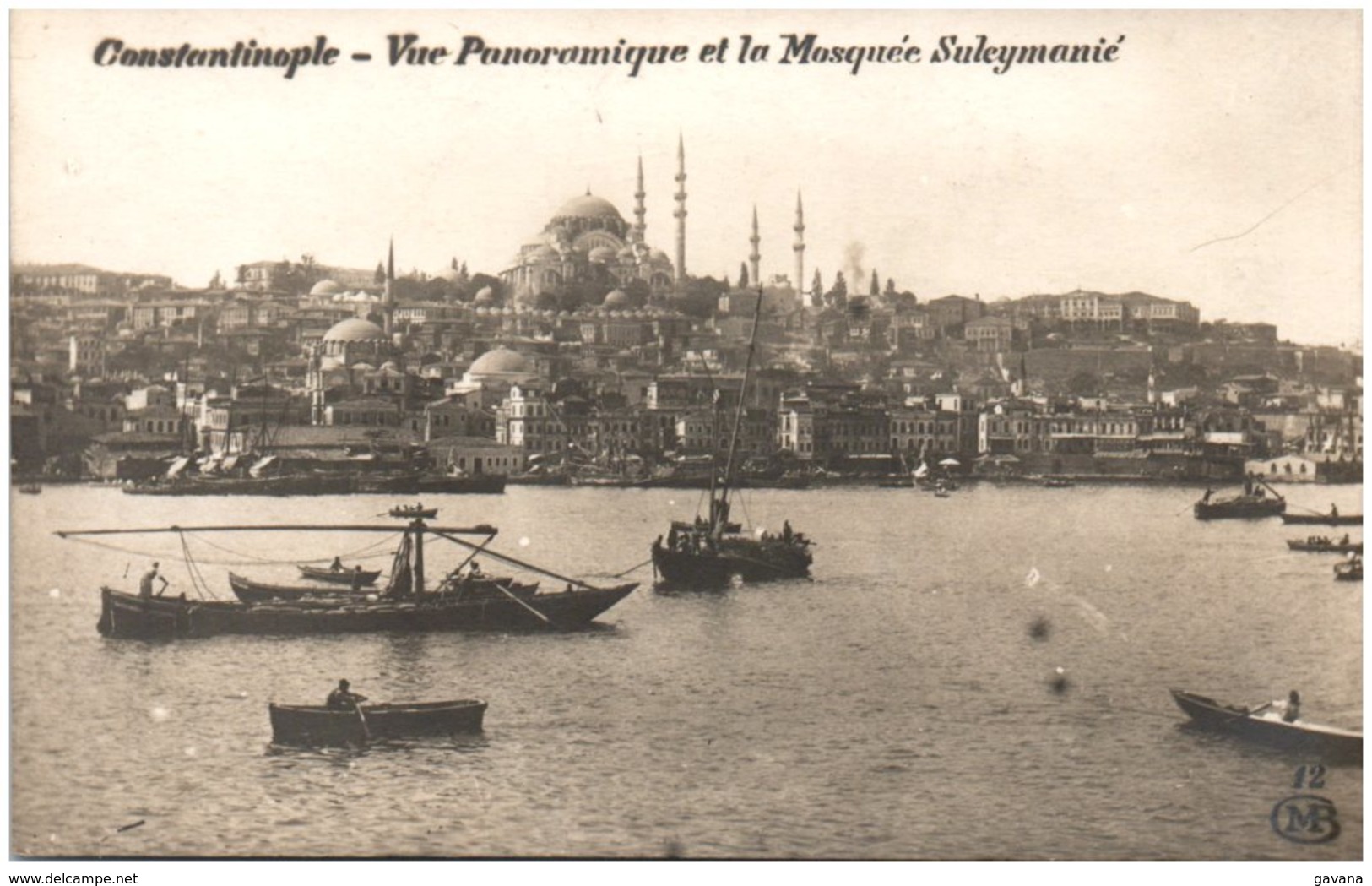 CONSTANTINOPLE - Vue Panoramique Et La Mosquée Suleymanié - Turchia