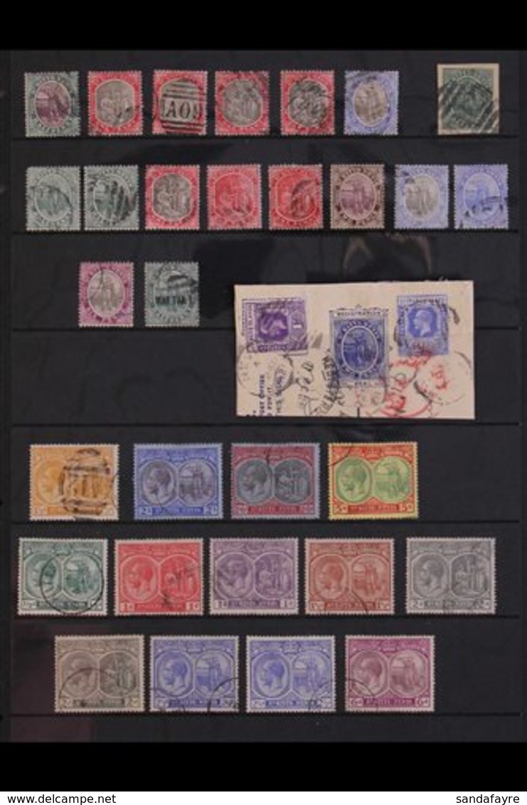 1903-1963 USED COLLECTION A Most Useful Used Collection With Some Attractive Postmarks, Presented On Stock Pages. Includ - St.Kitts En Nevis ( 1983-...)