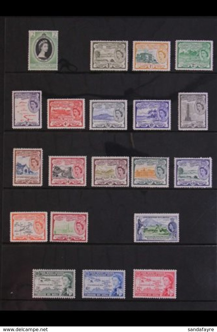 1953-81 NEVER HINGED MINT COLLECTION. An All Different Collection Of Complete Sets Presented On Stock Pages Offering A S - St.Kitts En Nevis ( 1983-...)