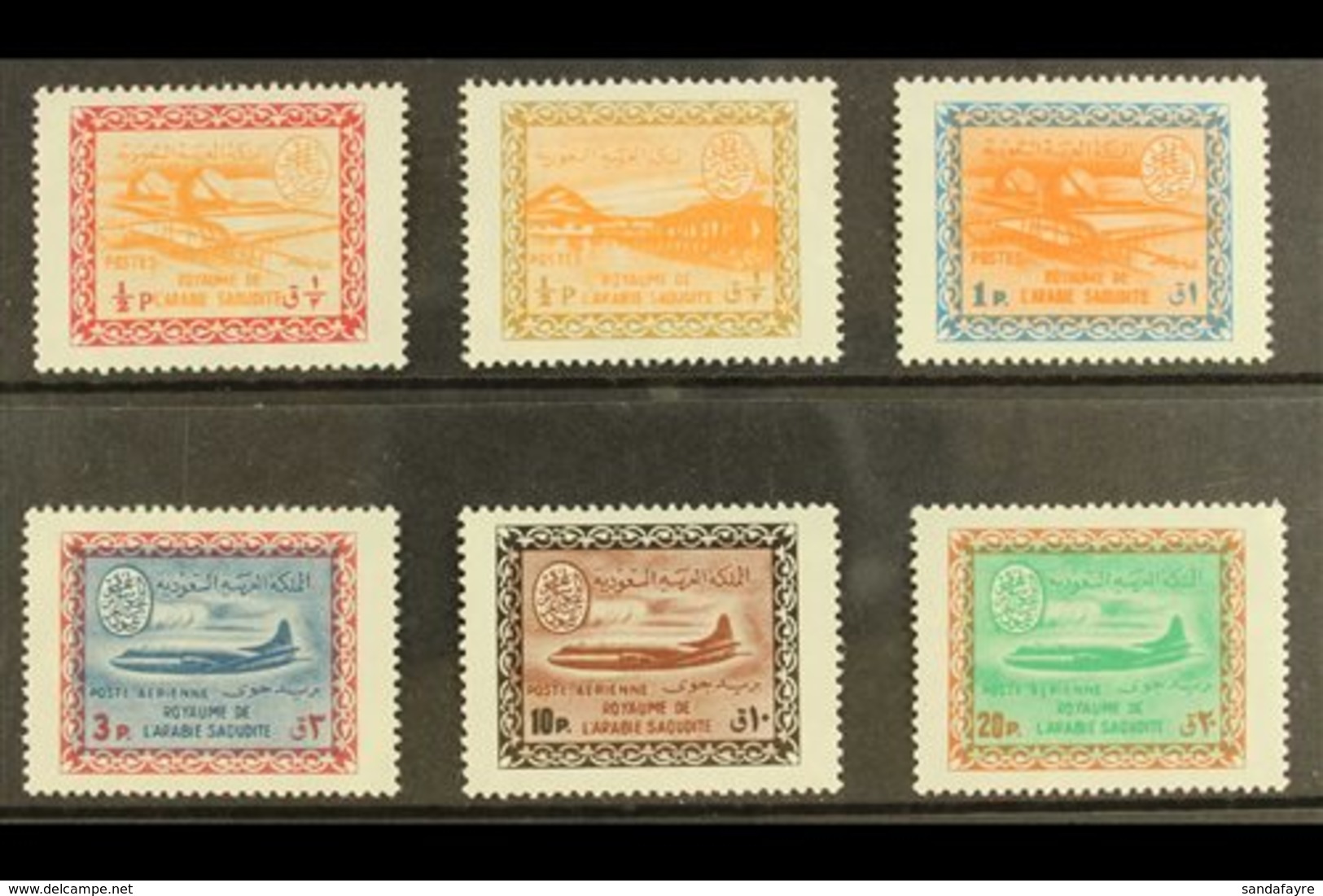 1963-64 Redrawn In Larger Format Definitives Complete Set, SG 487/492, Never Hinged Mint. (6 Stamps)  For More Images, P - Arabia Saudita