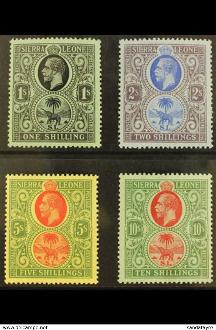 1912-21 1s To 10s Values Complete, SG 124/127, Mint Lightly Hinged, The 10s With Small Pale Mark On Gum, Cat £180 (4 Sta - Sierra Leona (...-1960)