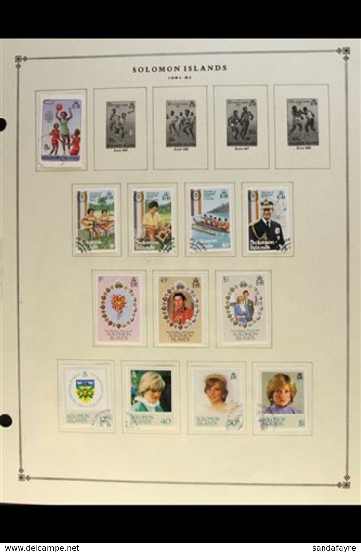 1937-2005 MINT & USED COLLECTION On Album Pages, Ideal Starter Lot, No Duplication, We See Used Sets From Early 1980s, F - Salomonseilanden (...-1978)