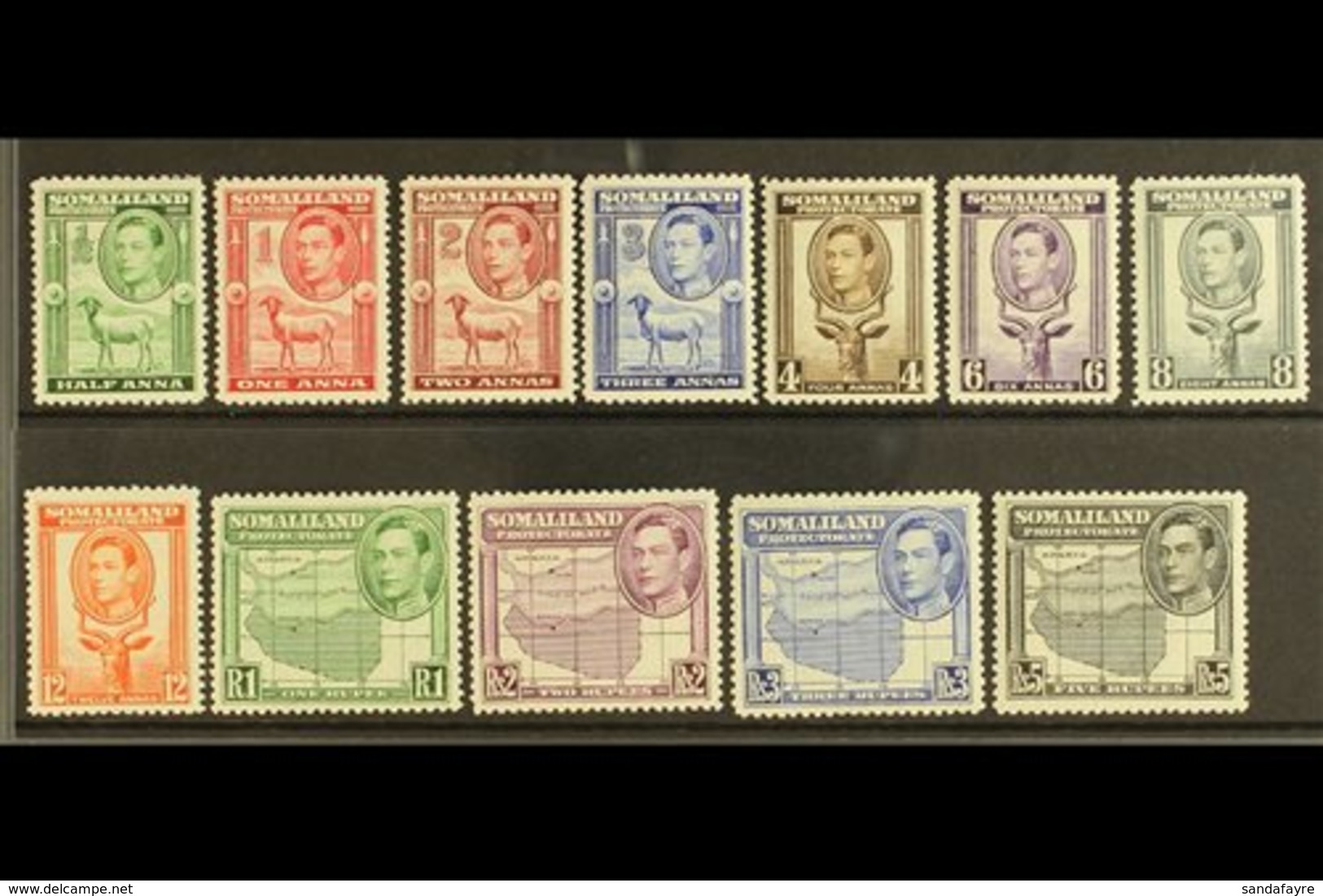 1938 Pictorials Complete Set, SG 93/104, Very Fine Mint, Fresh. (12 Stamps) For More Images, Please Visit Http://www.san - Somalië (1960-...)