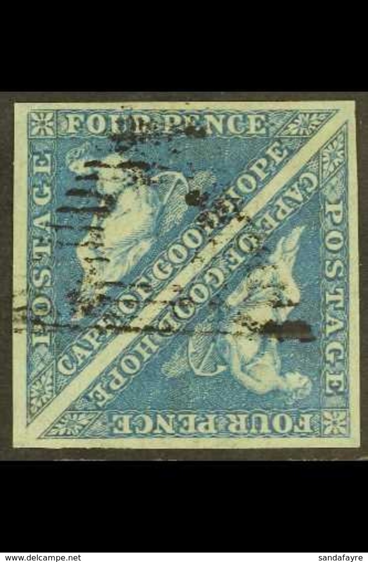 CAPE 1853 4d Blue, On Slightly Blued Paper, PAIR, SG 4a, Fine Used, Full Margins. For More Images, Please Visit Http://w - Non Classés