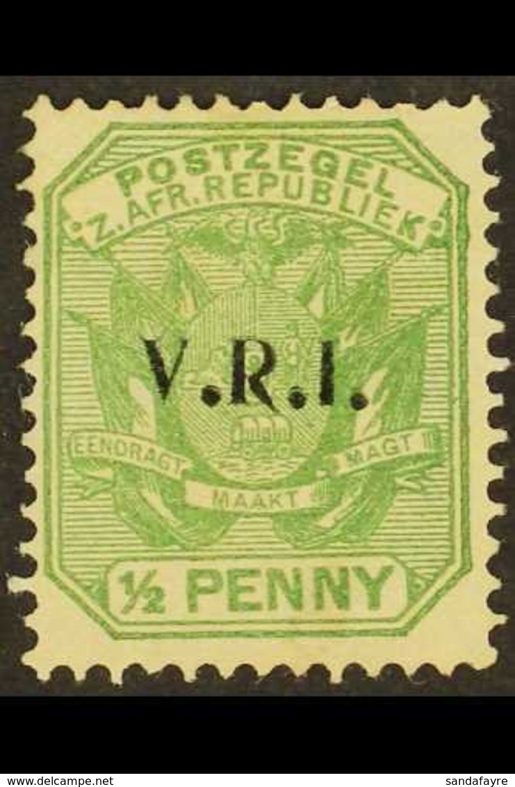 TRANSVAAL LYDENBURG British Occupation 1900 ½d Green With Local "V.R.I." Opt, SG 1, Mint Large Part OG With A Couple Of  - Sin Clasificación