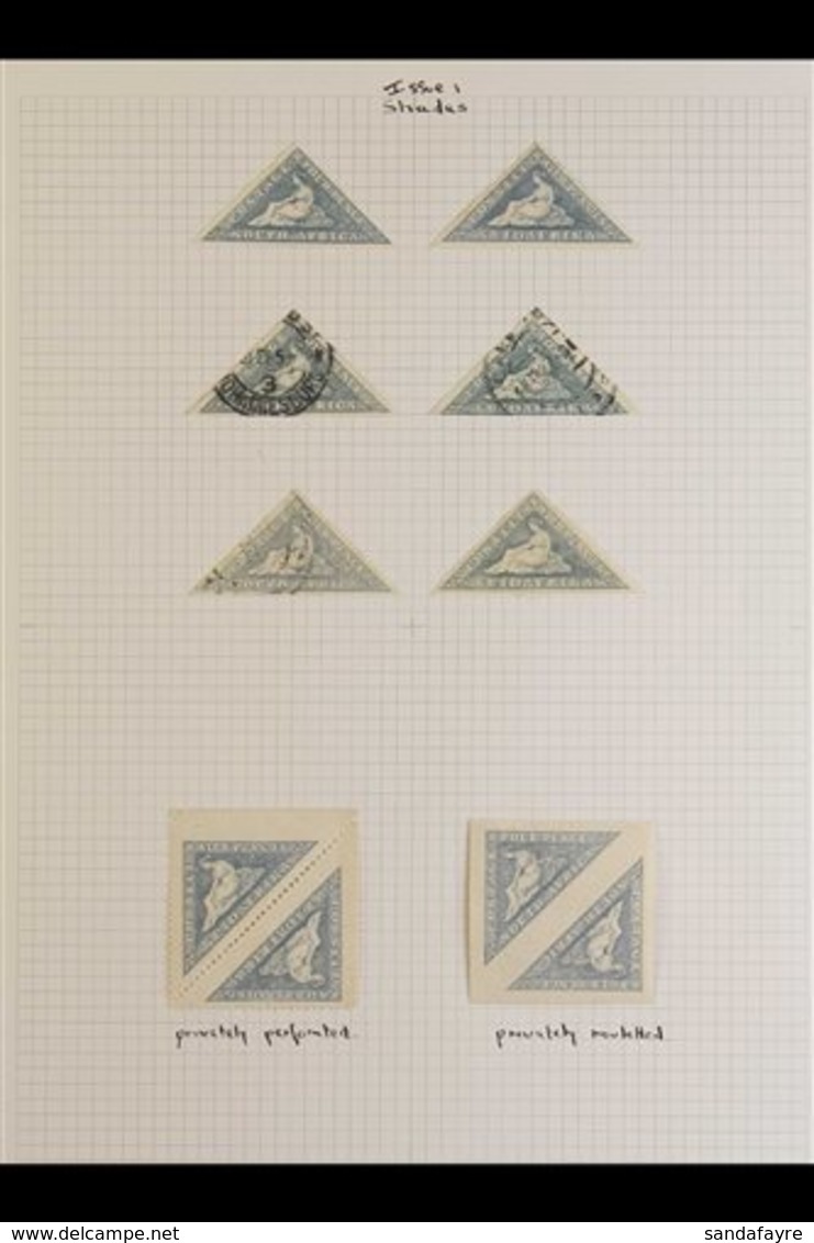 1926 FOUR PENCE TRIANGLE - MINT & USED COLLECTION Includes Various Mint Shades And Three Pairs, Missing Eyebrow Flaws, P - Unclassified